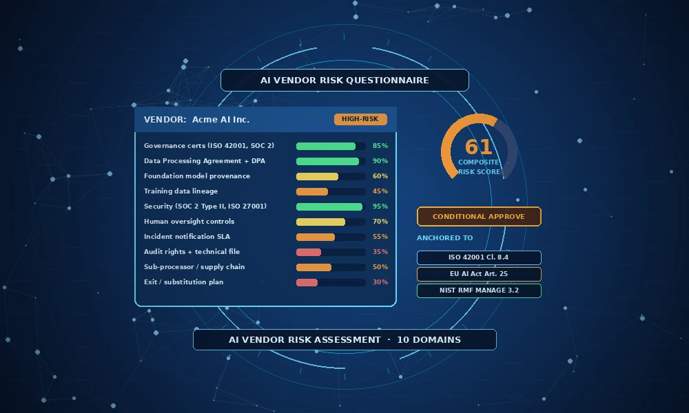 ai vendor risk assessment questionnaire